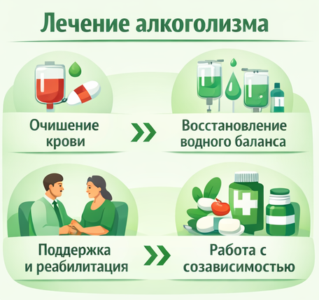 лечение алкоголизма в Сердобске этапы